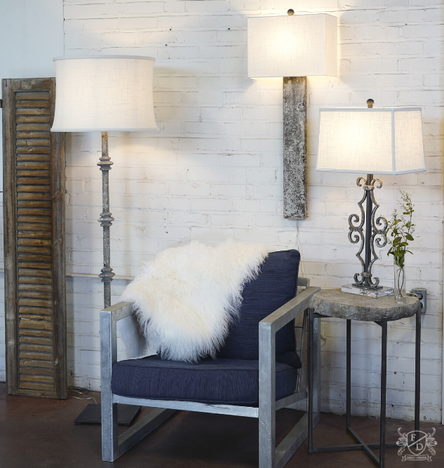 Custom Floor lamp, wall sconce, and table lamp